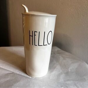 BRAND NEW Rae Dunn Hello Travel Mug